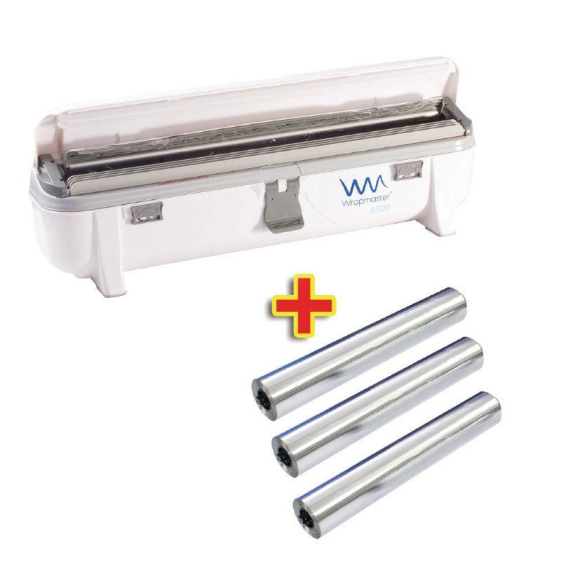 Distributeur Wrapmaster 4500 et 3 x 90m de papier aluminium