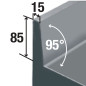 Table frigorifique "murale" ventilée, 3 portes GN 1/1, 405 litres