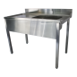 Plonge ENTREE LAVE VAISSELLE A CAPOT 1200x700xH880mm (s'accroche à droite du lave vaisselle) Plonge ENTREE LAVE VAISSELLE A CAPOT 1200x700xH880mm (s'accroche à droite du lave vaisselle)
