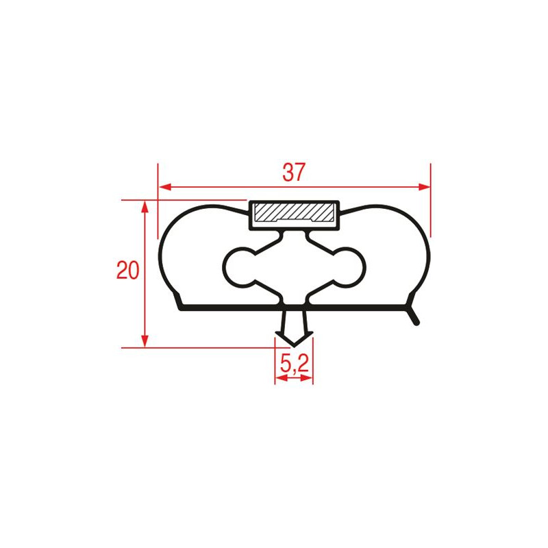 JOINT 1017 Ou 9798 A ENCASTRER 1570x456 mm