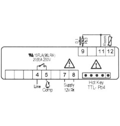 REGULATEURS ELECTRONIQUES DIXELL XR20CX-0N0C1 (12V)