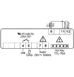 REGULATEURS ELECTRONIQUES DIXELL XR20CX-5N0C1 (230V)