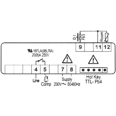 REGULATEURS ELECTRONIQUES DIXELL XR20CX-5N0C1 (230V)