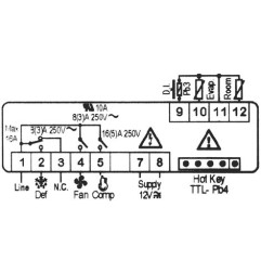 REGULATEURS ELECTRONIQUES DIXELL XR60CX-0N0C3 (12V)