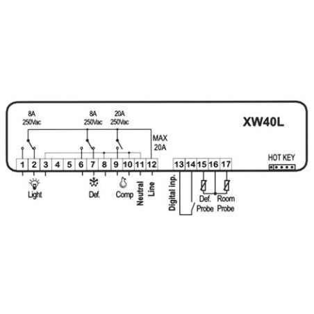 REGULATEUR DIXELL XW40L-5N0C1