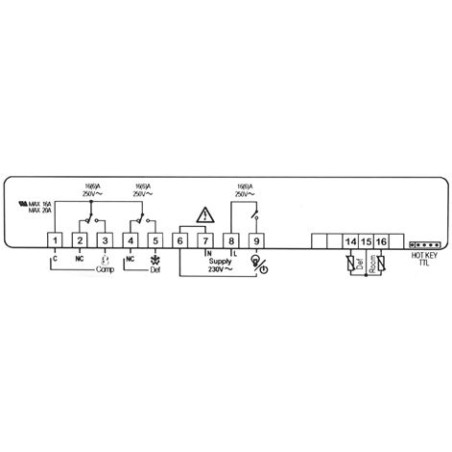 REGULATEUR THERMOSTAT DIXELL XW40L-5L0D8-X