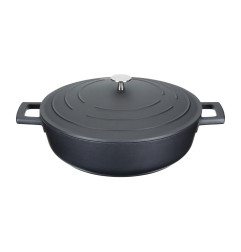 Cocotte peu profonde en fonte d'aluminium Masterclass 4L