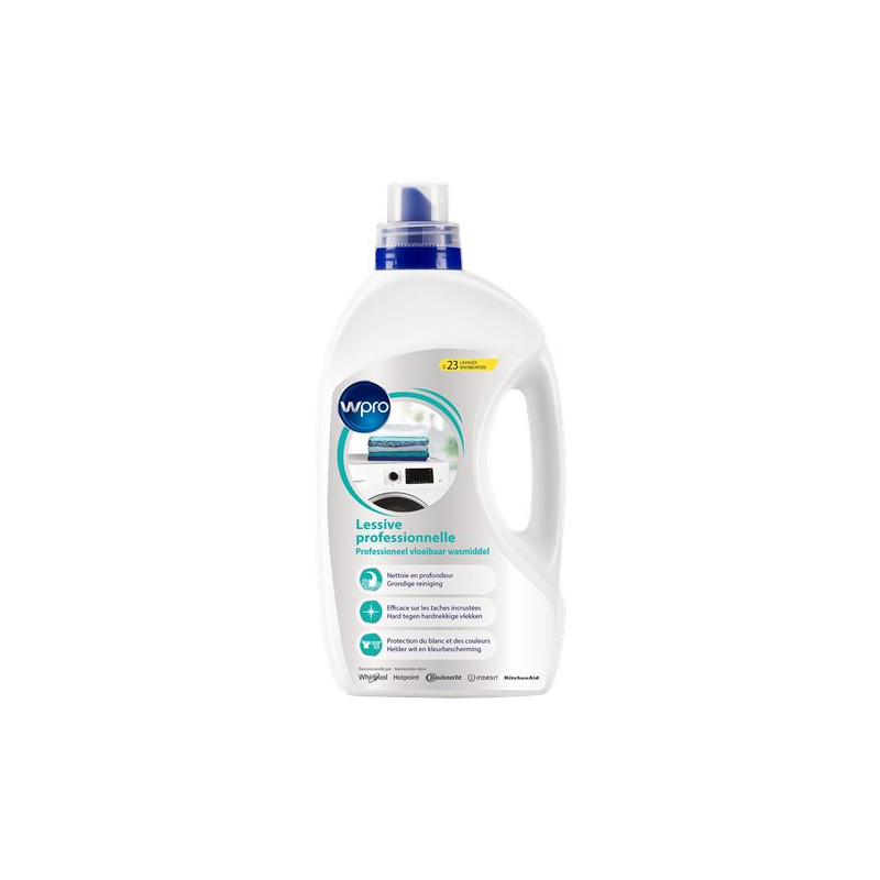 LESSIVE LIQUIDE PROFESSIONNEL 1.5L 23 LAVAGE WPRO