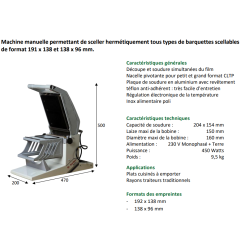 Scelleuse barquettes BEFOR BP40E