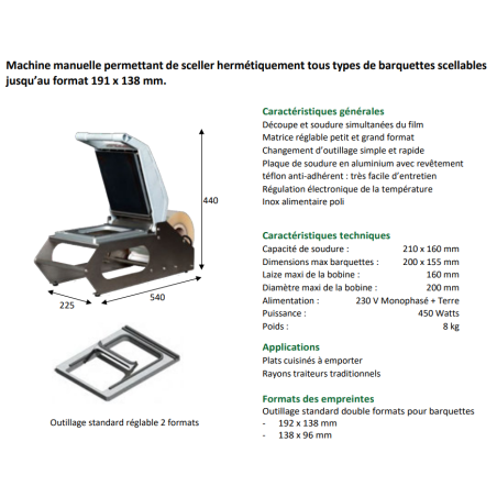 Scelleuse barquettes BEFOR BP30