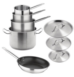 Batterie de cuisine induction en inox 5 pièces Vogue Cook Like A Pro 
