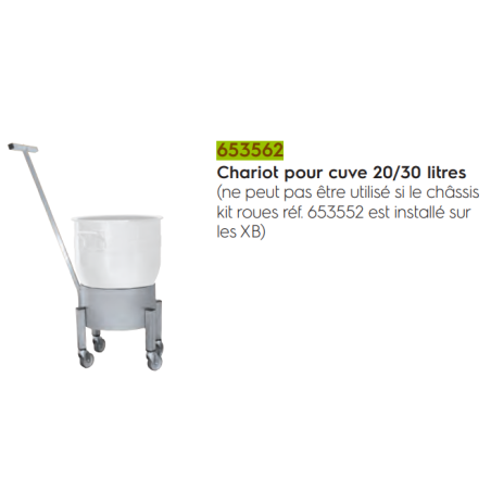 Chariot de bol pour batteurs pour XBM30 - 653562