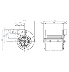 Moteur ventilateur 7/9 extracteur hotte (SAFTAIR VMI 7/9-4)