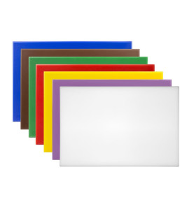 Ensemble de 7 planches à découper antibactériennes haute densité Hygiplas 10mm