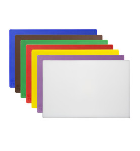Ensemble de 7 planches à découper antibactériennes basse densité Hygiplas 10mm
