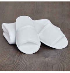 Chaussons ouverts Mitre Essentials Slipperlite blancs