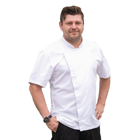 Veste de cuisinier à manches courtes Chef Works Cannes XXL