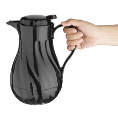 Pichet isotherme torsadé Olympia noir 1,2 L