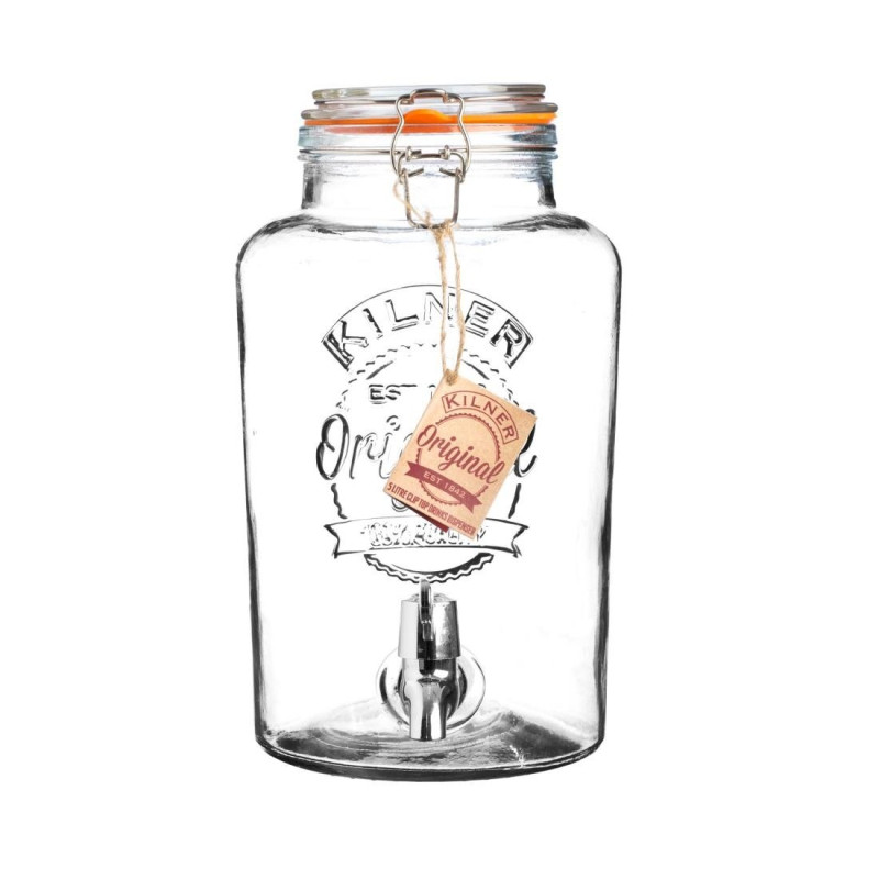 Distributeur de boissons couvercle à clip Kilner 5 litres