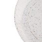 Bols plats ronds mouchetés blancs Olympia Cavolo 220mm (lot de 4)