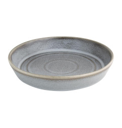 Bols plats ronds anthracite Olympia Cavolo 220mm (lot de 4)