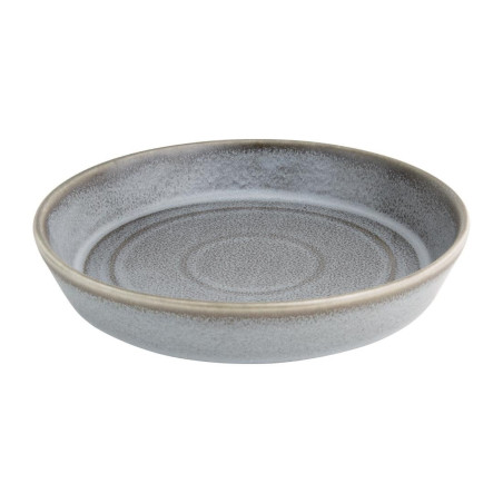Bols plats ronds anthracite Olympia Cavolo 220mm (lot de 4)