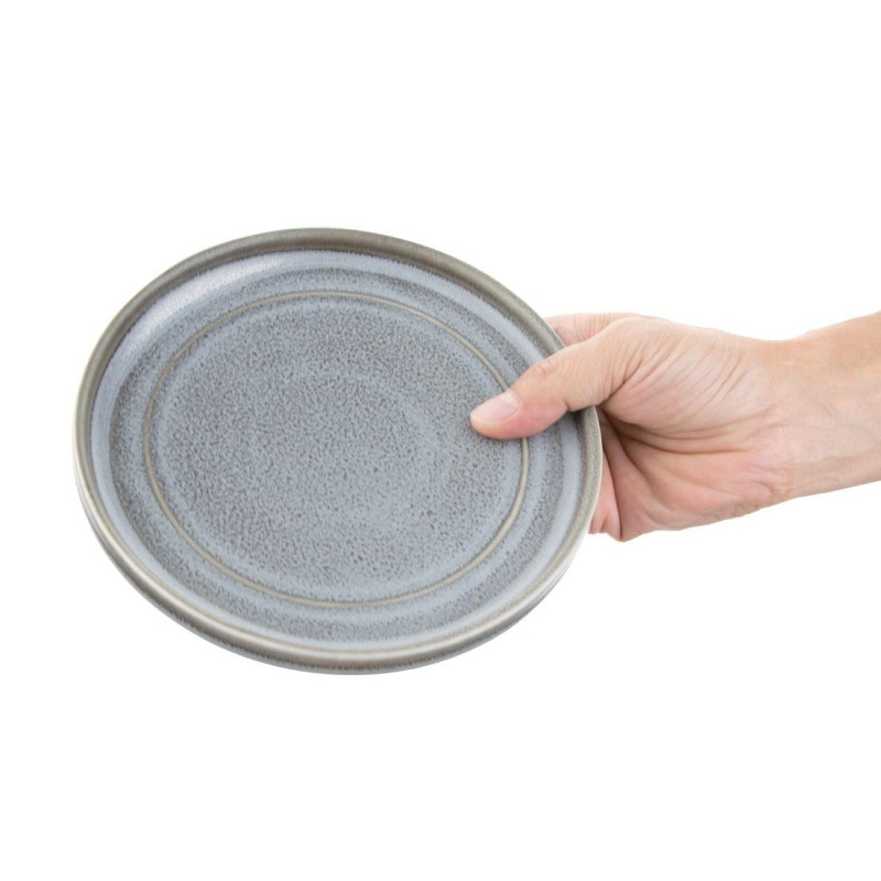 Assiettes plates rondes Olympia Cavolo anthracite 180mm (lot de 4) Assiettes plates rondes Olympia Cavolo anthracite 180mm (lot de 4)