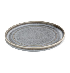 Assiettes plates rondes Olympia Cavolo anthracite 180mm (lot de 4)