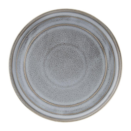Assiettes plates rondes Olympia Cavolo anthracite 220mm (lot de 4)