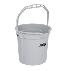 Seau gradué Jantex gris avec bec verseur 14 litres