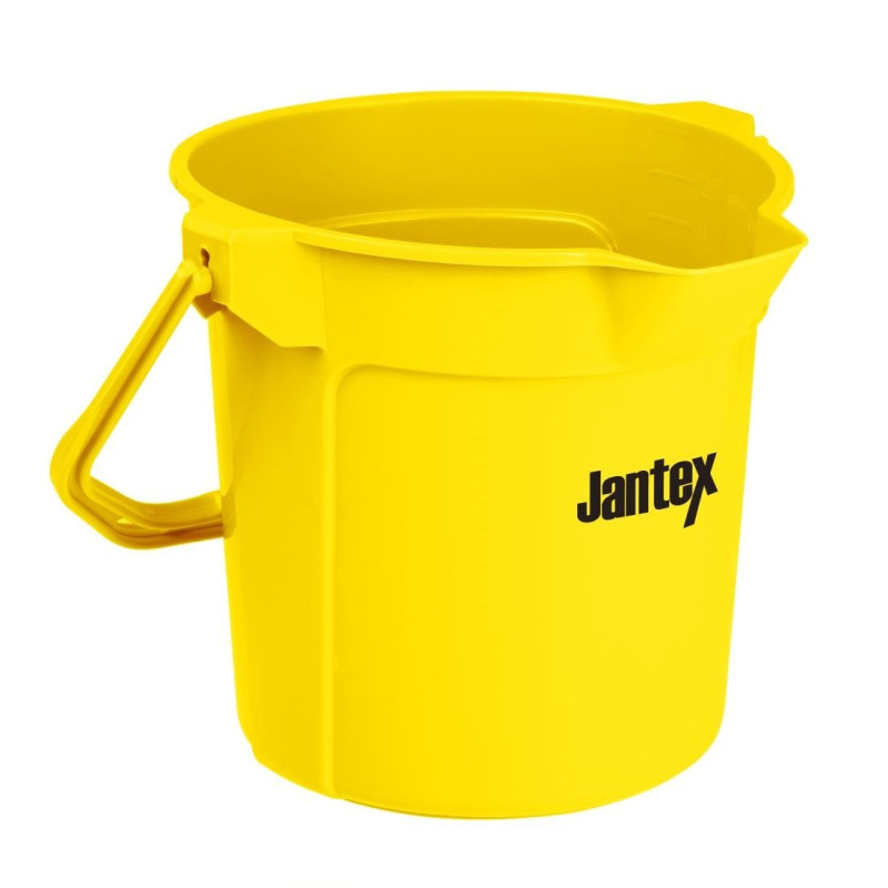 Seau gradué avec bec verseur Jantex 10L jaune 