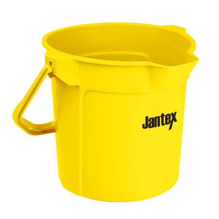 Seau gradué avec bec verseur Jantex 10L jaune 