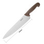 Couteau de cuisinier Hygiplas marron 255mm