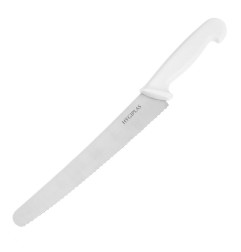 Couteau à pâtisserie denté Hygiplas blanc 250mm