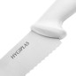 Couteau à pâtisserie denté Hygiplas blanc 250mm