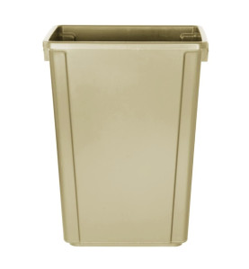 Poubelle Jantex Slim beige 60L