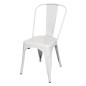 Chaises en acier blanc Bolero Bistro (lot de 4)