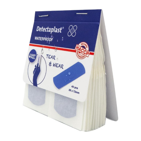 Pansements imperméables Detectaplast 25x72mm (lot de 100)