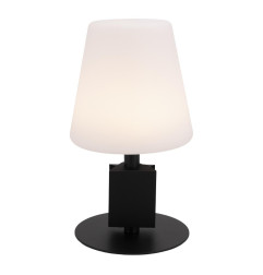 Lampe de table noire LED sans fil Securit Michelle avec 3 étiquettes ardoises amovibles 