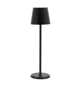 Lampe de table LED sans fil noire à intensité variable Securit Feline avec câble de chargement magnétique