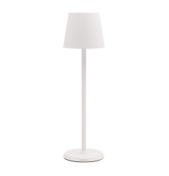 Lampe de table LED sans fil blanche à intensité variable Securit Feline avec câble de chargement magnétique