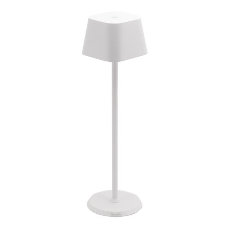 Lampe de table LED sans fil blanche à intensité variable Securit Georgina avec câble de chargement magnétique