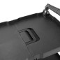 Petit chariot pliant en polypropylène Vogue 3 niveaux noir