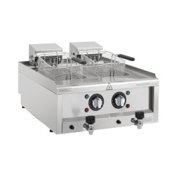 Friteuse électrique double Buffalo Série 600 2 x 8L
