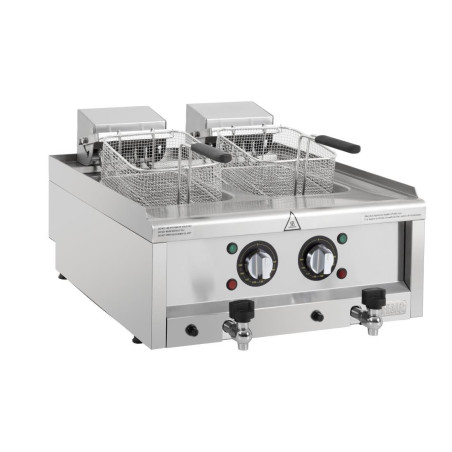 Friteuse électrique double Buffalo Série 600 2 x 8L