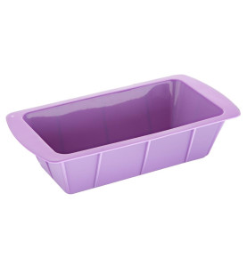 Moule à cake flexible en silicone Hygiplas violet 
