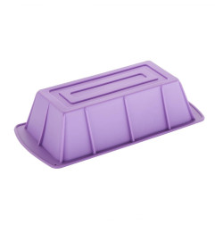 Moule à cake flexible en silicone Hygiplas violet 
