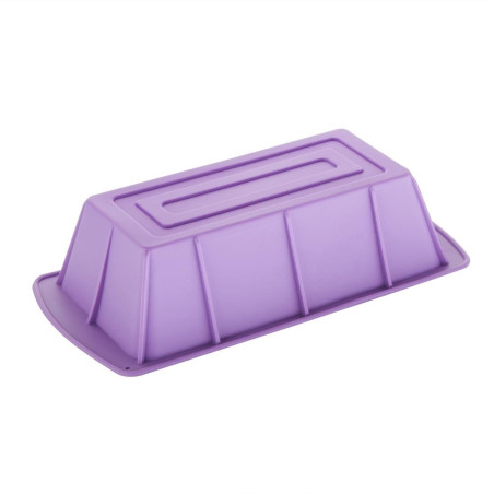 Moule à cake flexible en silicone Hygiplas violet 