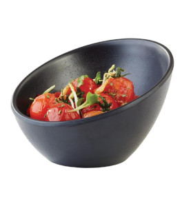 Bol incliné rond en mélamine APS Zen Noir 150 ml