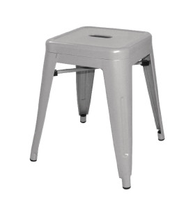 Tabouret bas en acier galvanisé Bistro Bolero (paquet de 4)